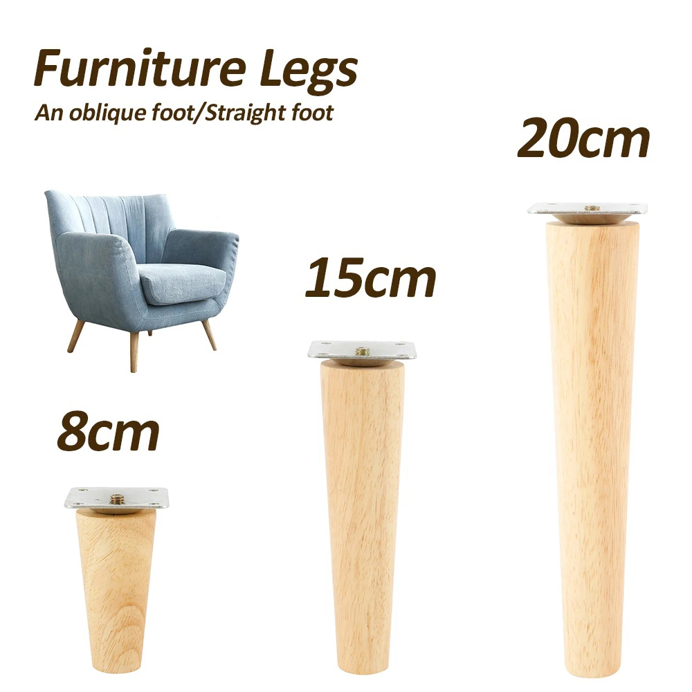 Office Furniture Group - 4 Set Height Wood Furniture Legs