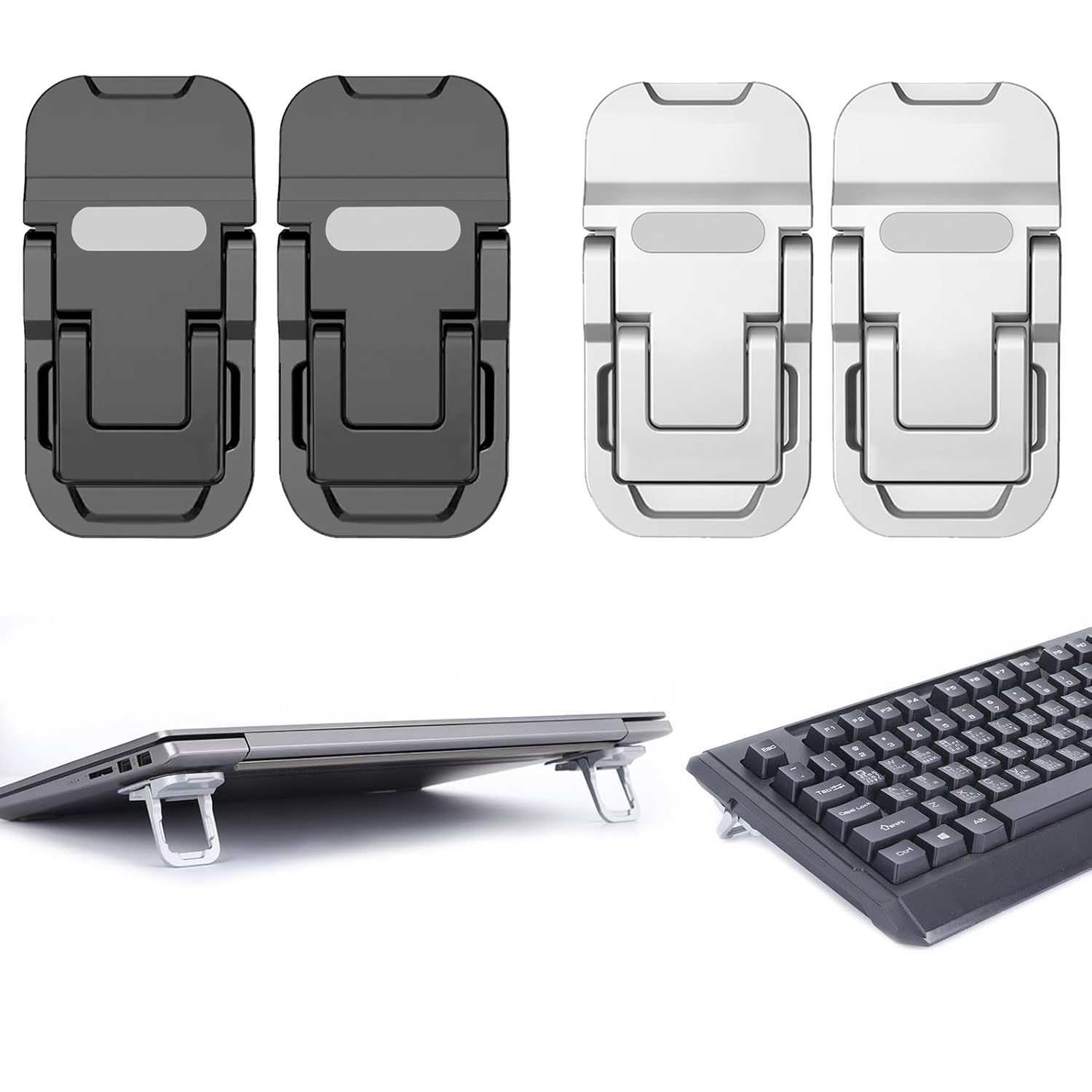 Adjustable Laptop Table - 2PCS Portable Foldable Laptop Stand Adjustable