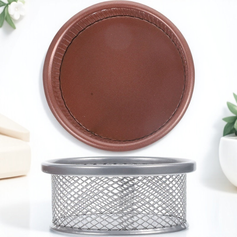Paper Basket Mesh - 2Pcs Metal Paper Clip Holder Mesh