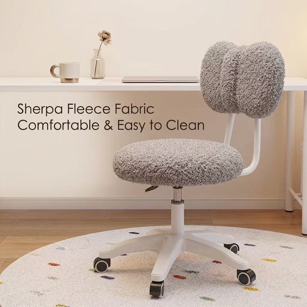 Cute Boucle Swivel Office Chai - Office Furniture And Desks ulasan dan harga