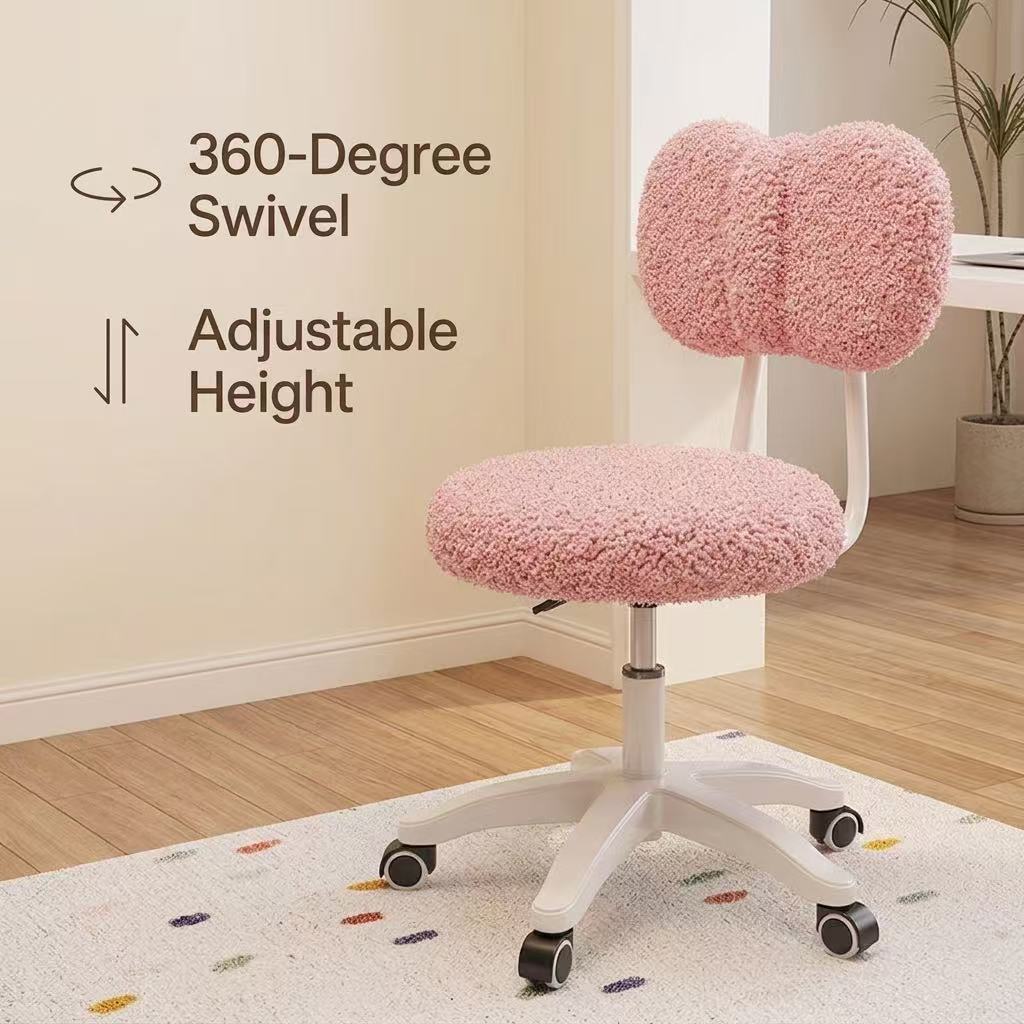 Cute Boucle Swivel Office Chai - Office Furniture And Desks ulasan dan harga