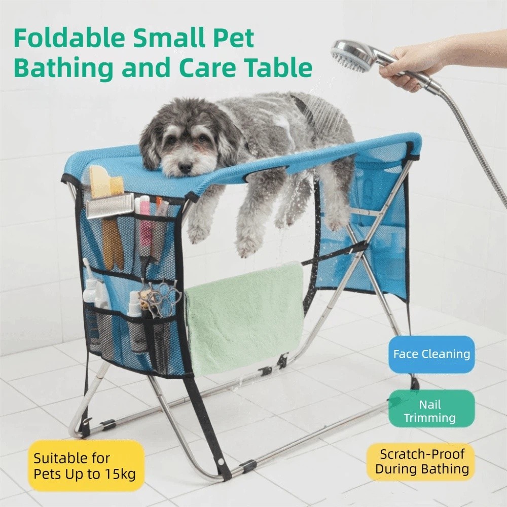 Folding Pet Grooming Hammock Q - Under Desk Hammock ulasan dan harga
