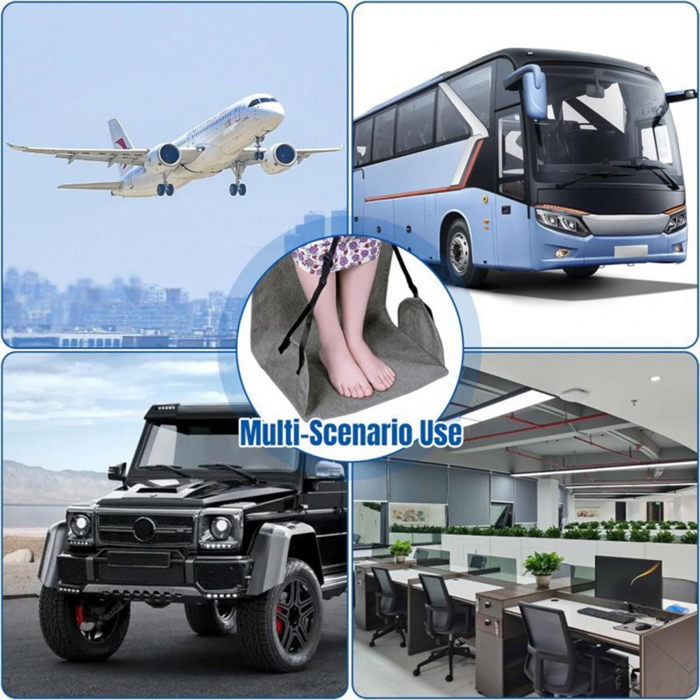 Foldable Travel Footrest Adjus - Under Desk Hammock ulasan dan harga