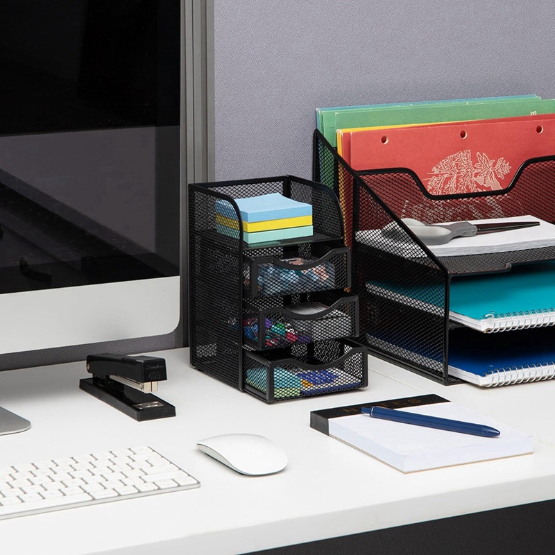 Desktop Accessory Storage with - Paper Basket Mesh ulasan dan harga
