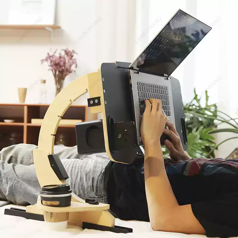 Aluminum Alloy Folding Lap Des - Adjustable Laptop Table ulasan dan harga