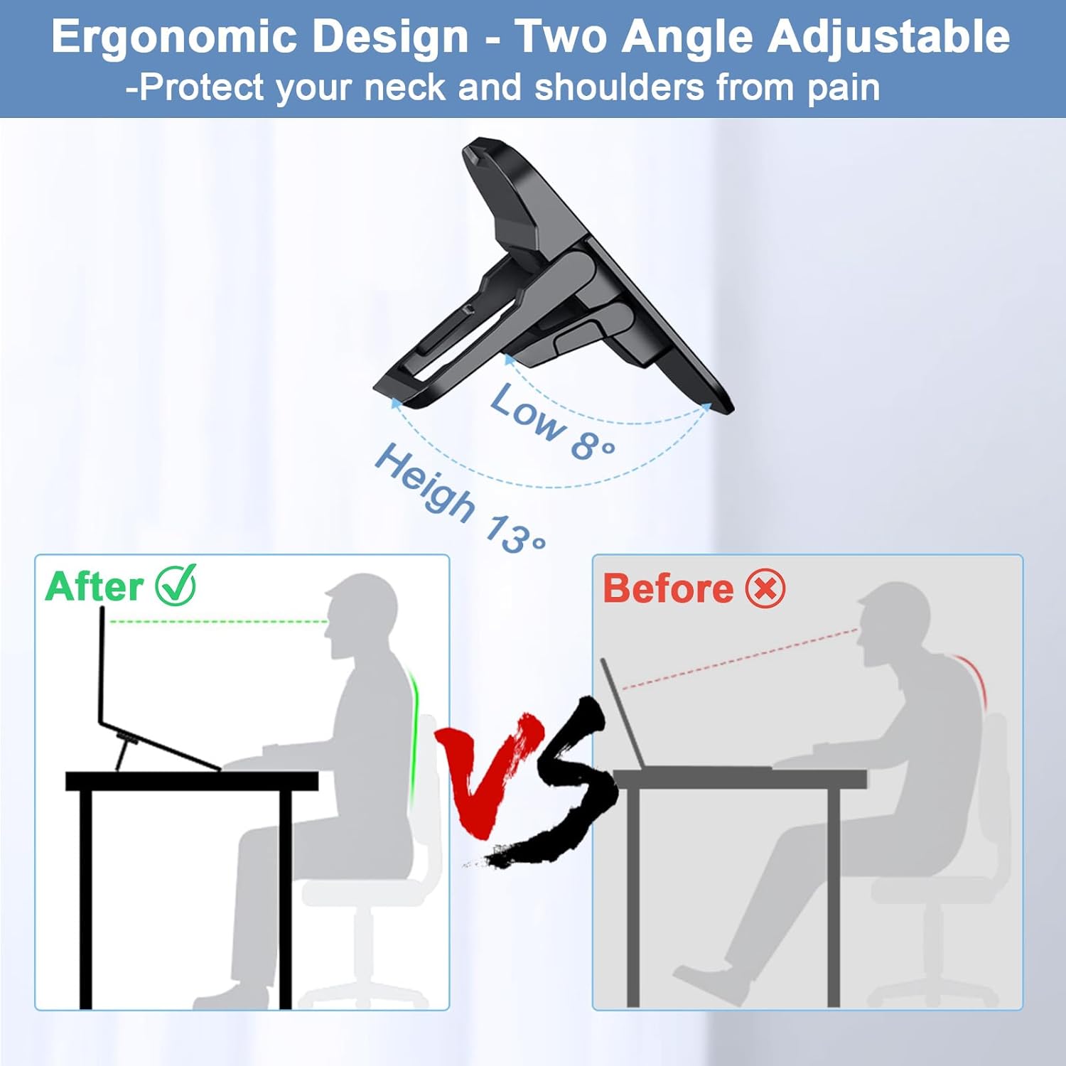 2PCS Portable Foldable Laptop  - Adjustable Laptop Table ulasan dan harga