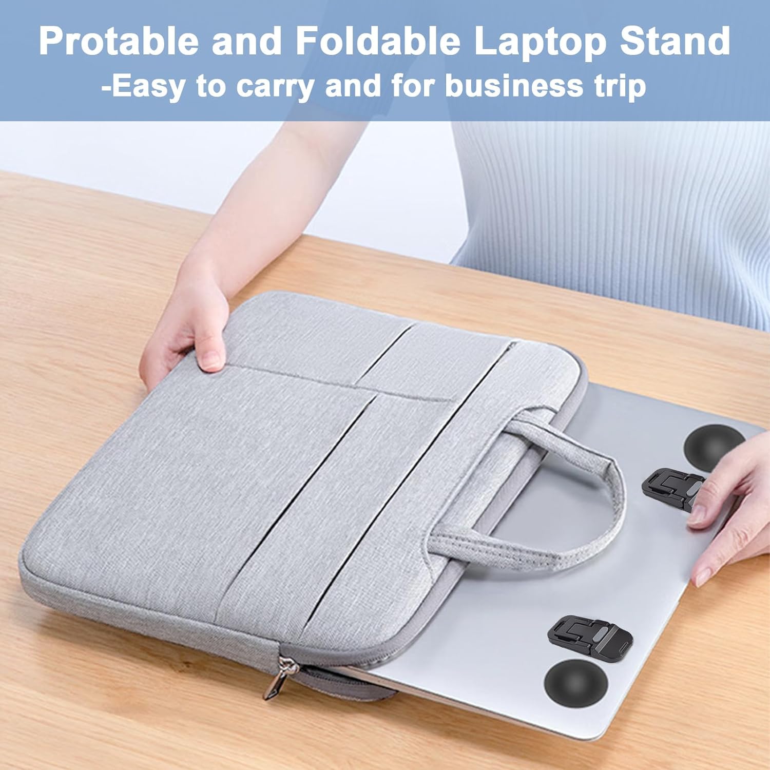 2PCS Portable Foldable Laptop  - Adjustable Laptop Table ulasan dan harga