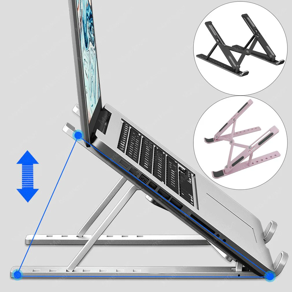 Laptop Stand Portable Foldable - Adjustable Laptop Table ulasan dan harga