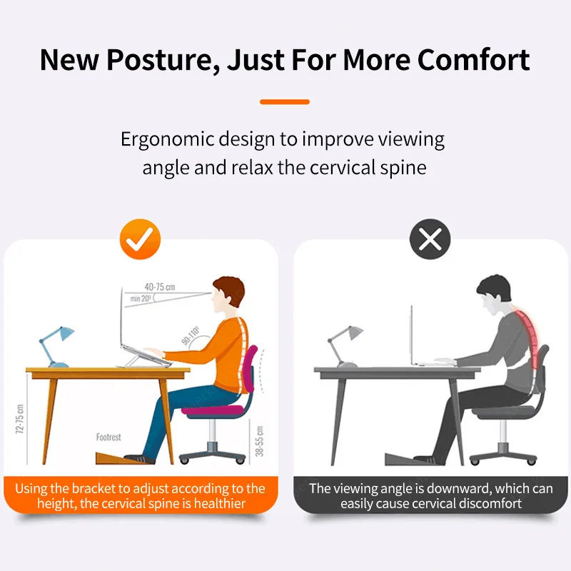 Laptop Stand Portable Foldable - Adjustable Laptop Table ulasan dan harga