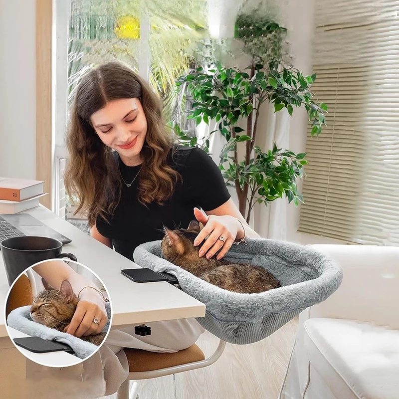 One-Click Folding Semi-Circula - Under Desk Hammock ulasan dan harga