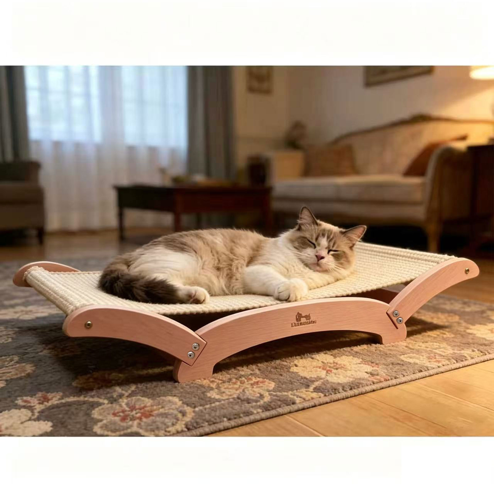 Sisal Cat Scratcher Bed for In - Under Desk Hammock ulasan dan harga