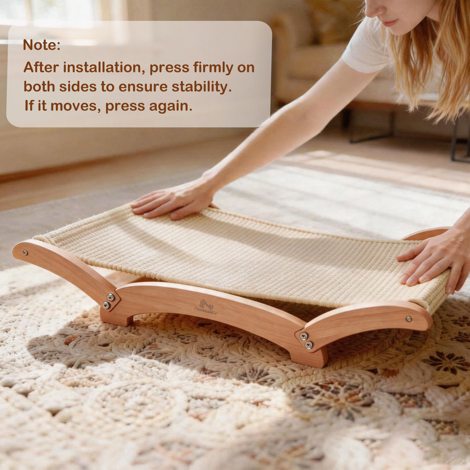 Sisal Cat Scratcher Bed for In - Under Desk Hammock ulasan dan harga