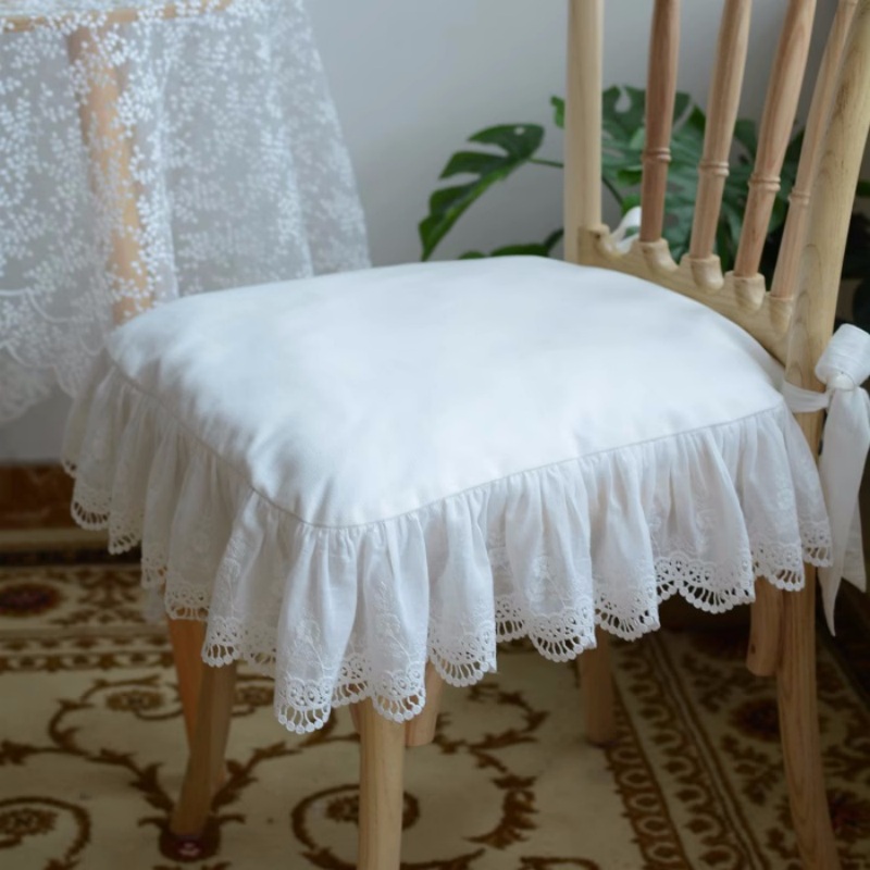 European Style White Lace Embr - Visitor Chair Padded ulasan dan harga