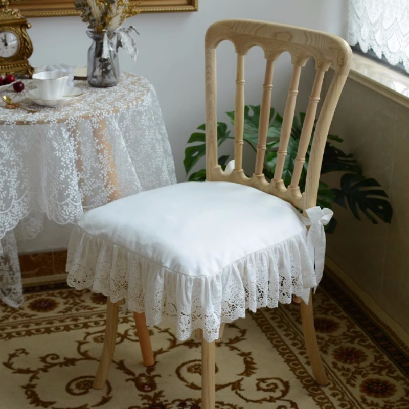 European Style White Lace Embr - Visitor Chair Padded ulasan dan harga
