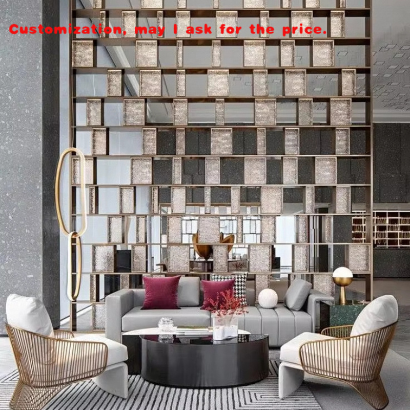 custom.Modern Stainless Steel  - Partition Screen Divider ulasan dan harga