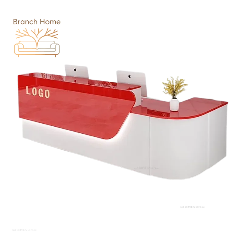 Storage Luxury Reception Desk  - Office Furniture Usa ulasan dan harga