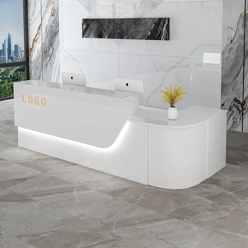 Storage Luxury Reception Desk  - Office Furniture Usa ulasan dan harga