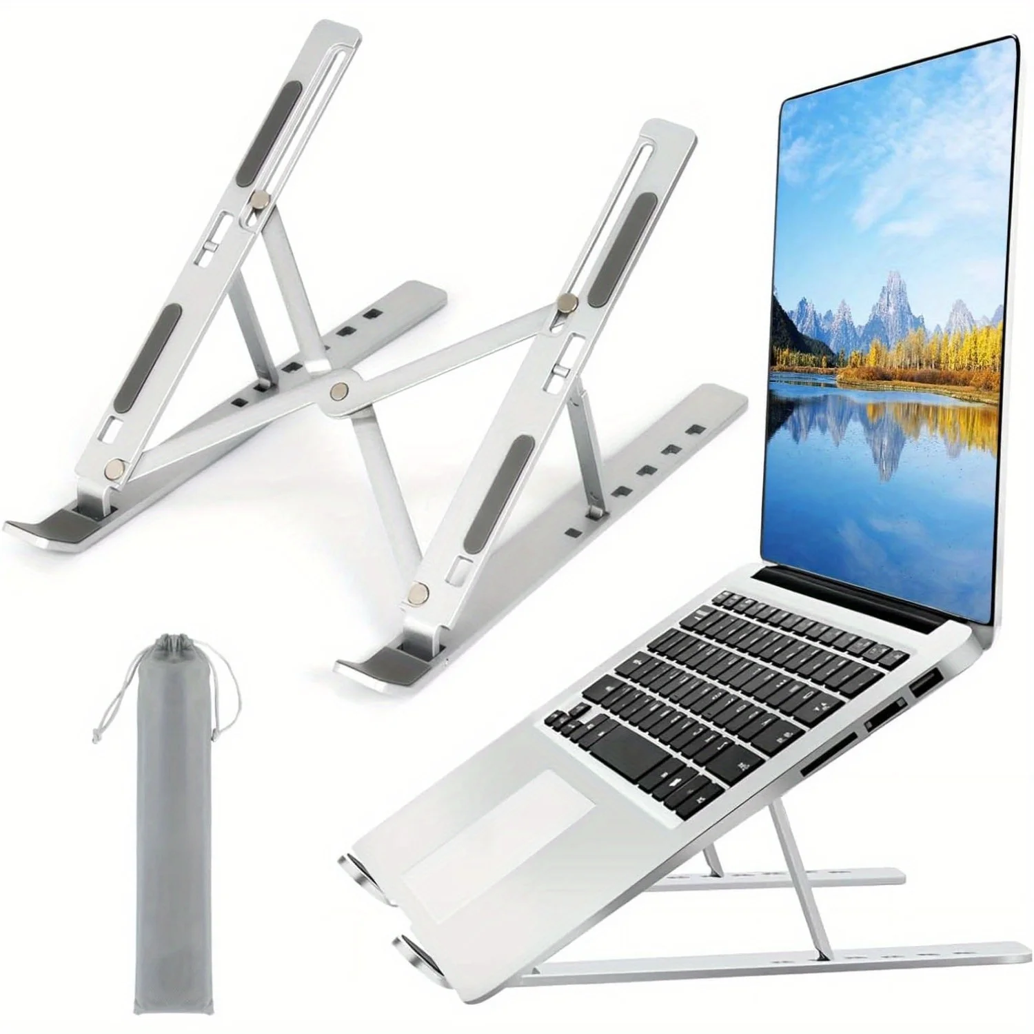 Adjustable Aluminum Laptop Sta - Adjustable Laptop Table ulasan dan harga