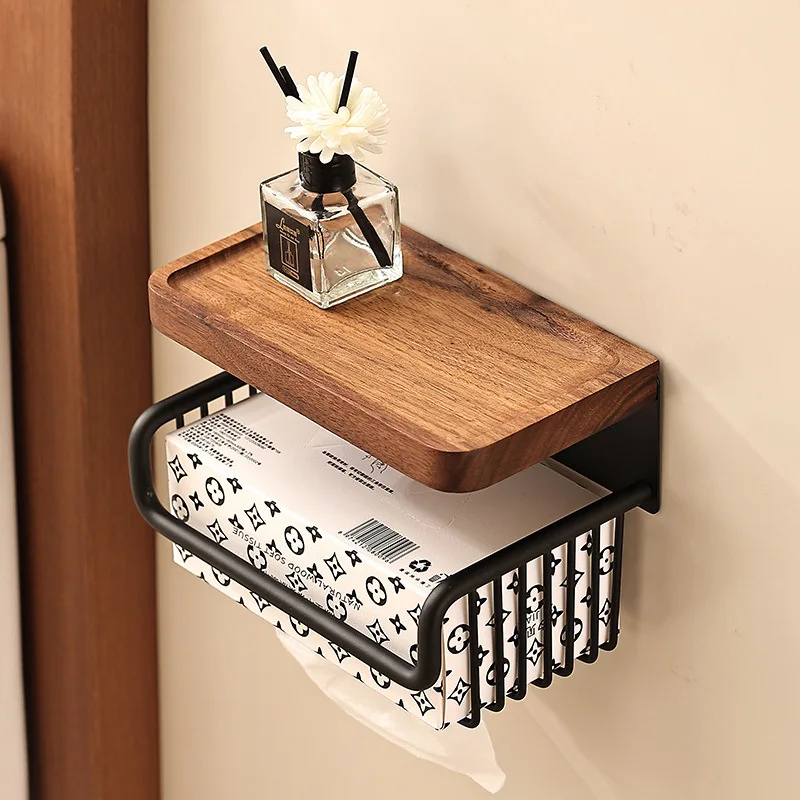 Walnut paper towel holder bath - Paper Basket Mesh ulasan dan harga