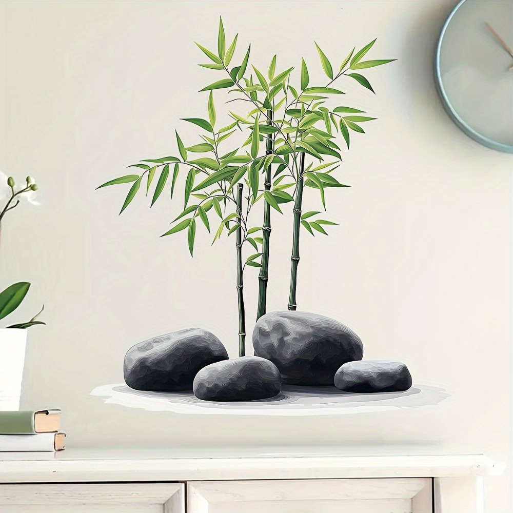 Green Bamboo Leaf Plants Wall  - Office Furniture Usa ulasan dan harga