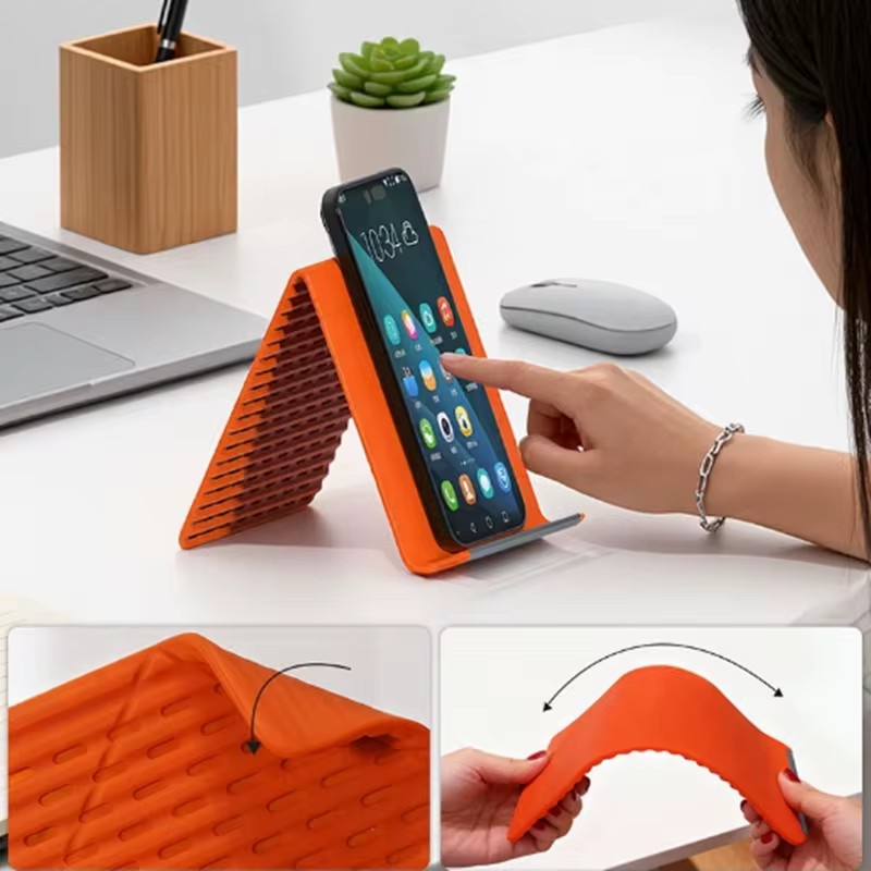 Flexible Foldable Silicone Pho - Adjustable Laptop Table ulasan dan harga