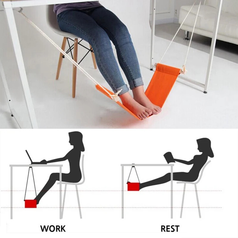 Adjustable Polyester Foot Hamm - Under Desk Hammock ulasan dan harga