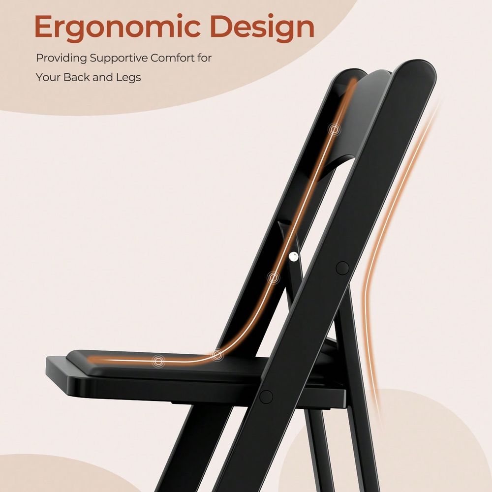 4pcs Resin Folding Chairs With - Visitor Chair Padded ulasan dan harga