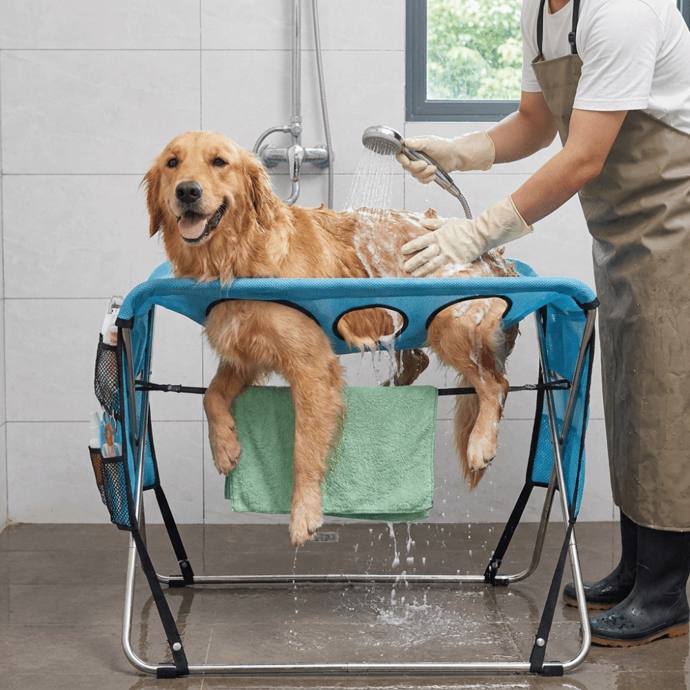 Folding Pet Grooming Hammock A - Under Desk Hammock ulasan dan harga