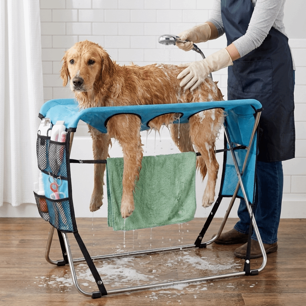 Folding Pet Grooming Hammock A - Under Desk Hammock ulasan dan harga