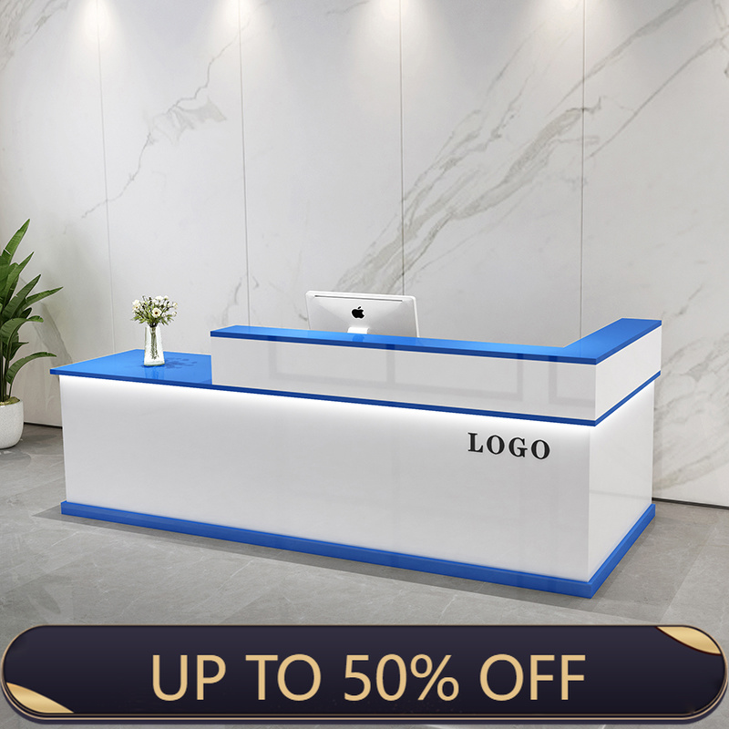 Storage Luxury Reception Desk  - Office Furniture Usa ulasan dan harga