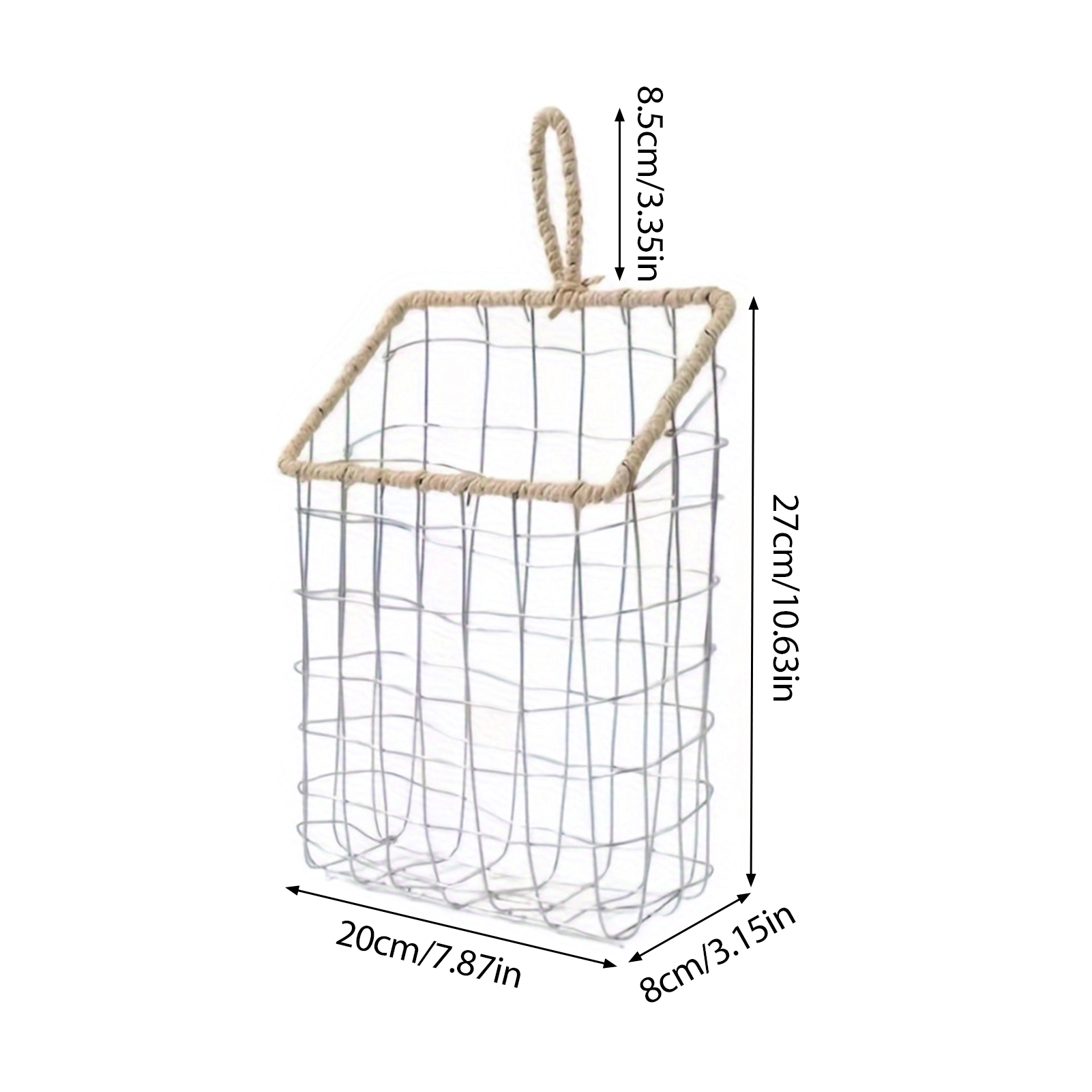 Metal Wire Hanging Basket Larg - Paper Basket Mesh ulasan dan harga