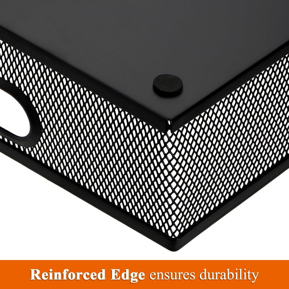 2-Tier Metal Mesh Desk Organiz - Paper Basket Mesh ulasan dan harga
